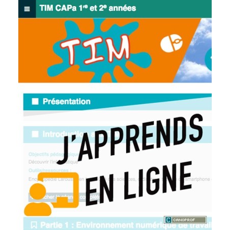 TIM CAP agricole : 1re/2e années