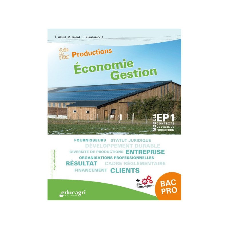 Économie Gestion 2de PRO Productions