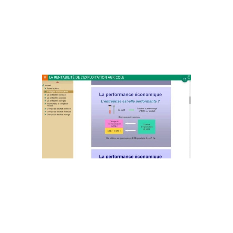 Rentabilité de l'exploitation agricole : les produits de l'exercice