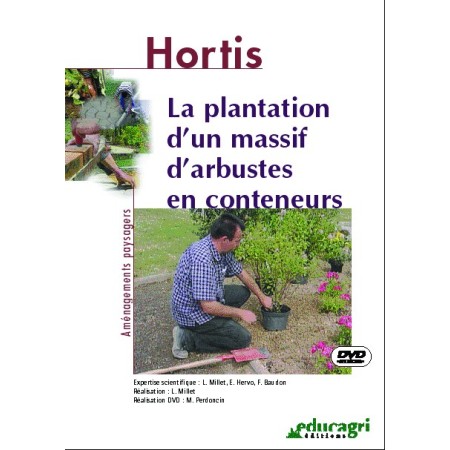 La plantation d'un massif d'arbustes en conteneurs
