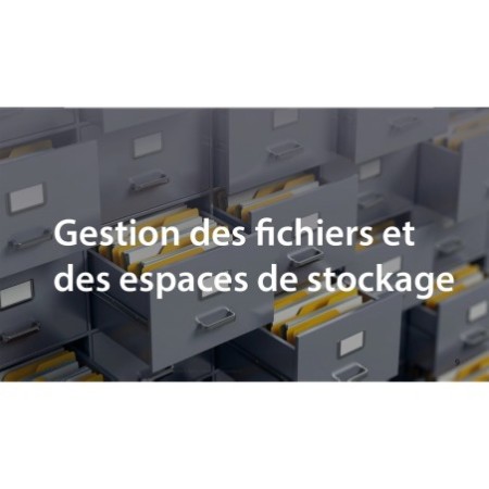 Gestion des fichiers et des espaces de stockage